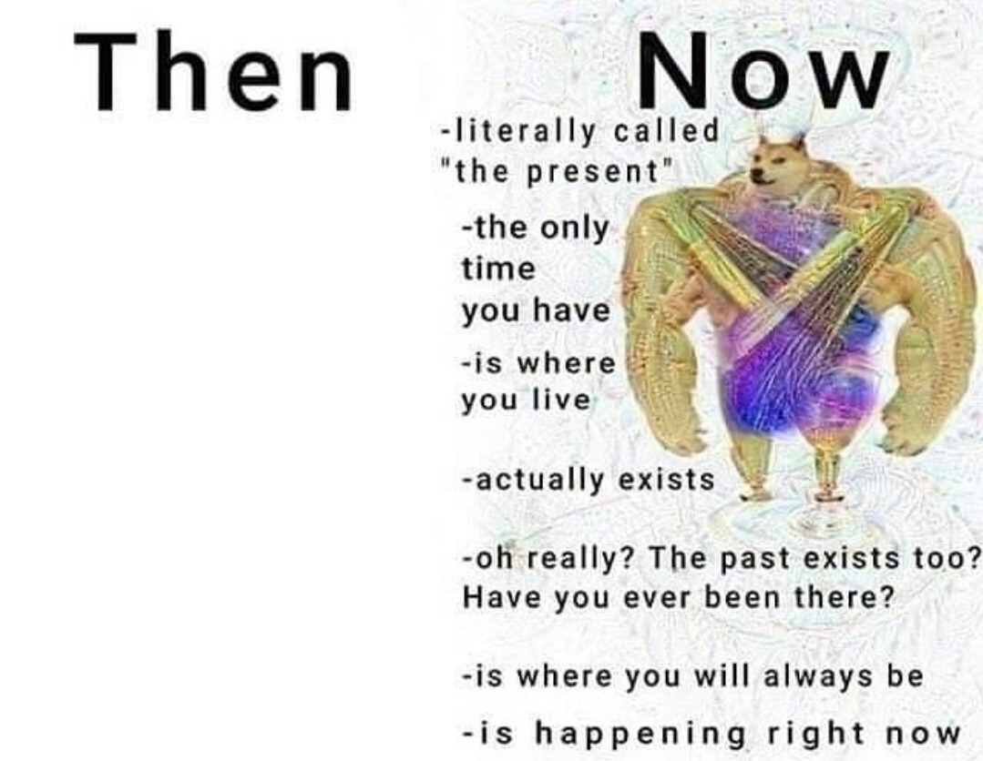 What are you doing with your now? - meme