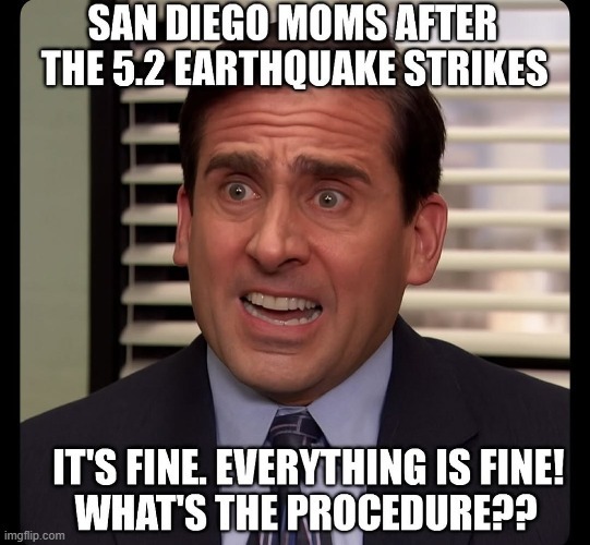 San Diego earthquake meme