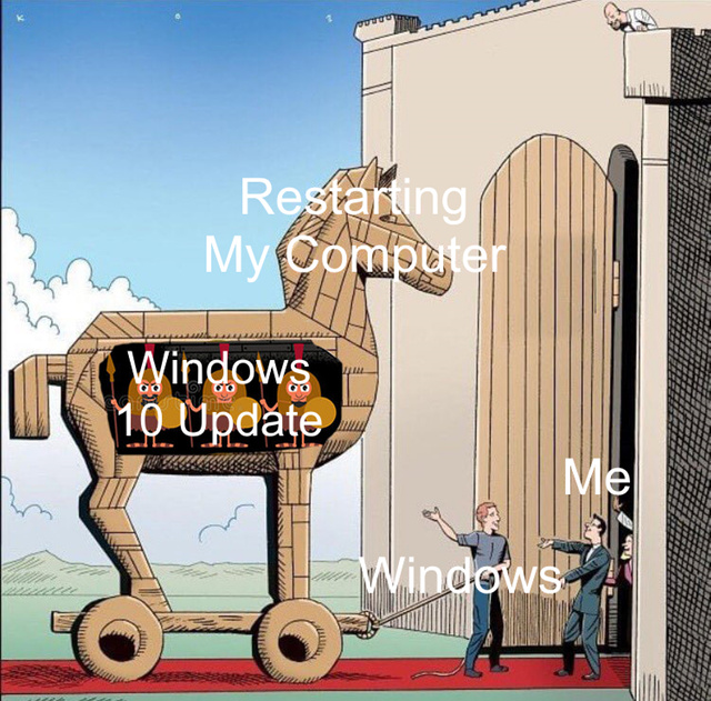 Windows needs to be restarted - meme