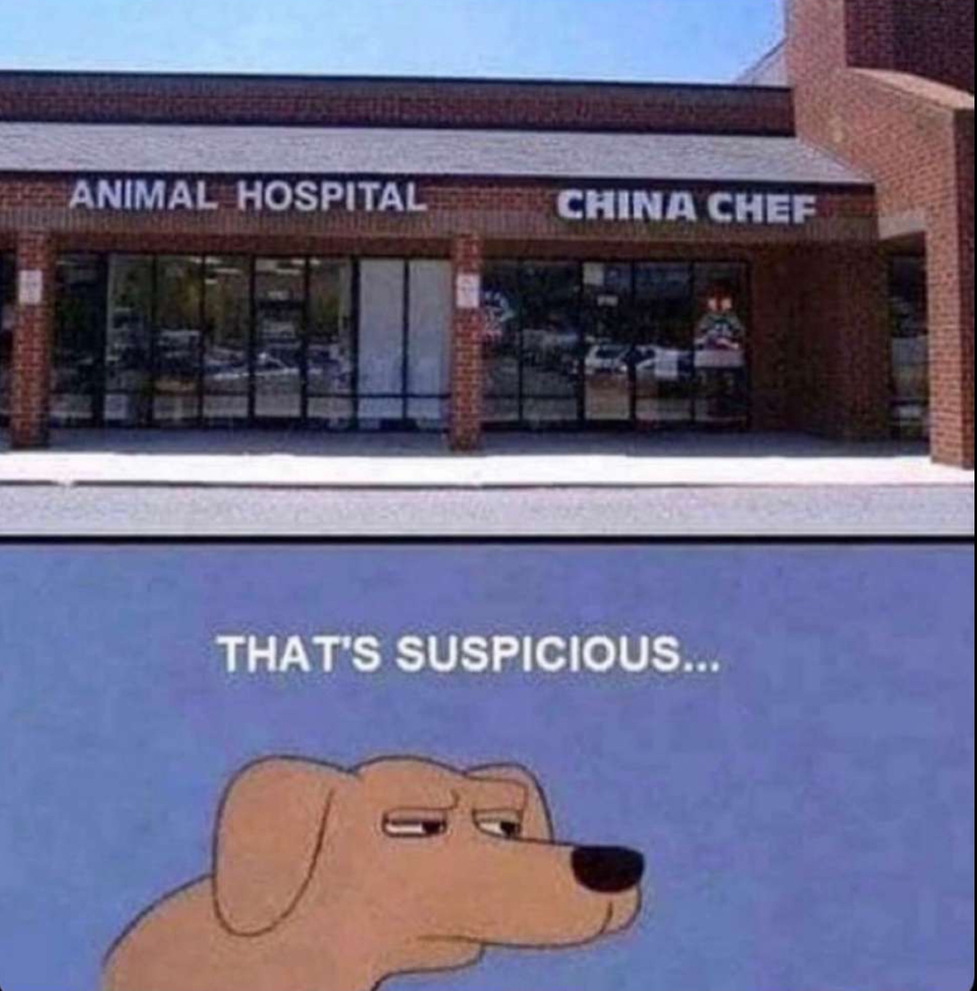China chef is sus - meme
