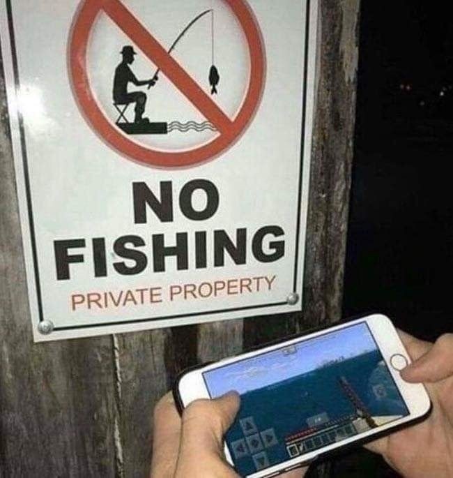 No pescar - meme