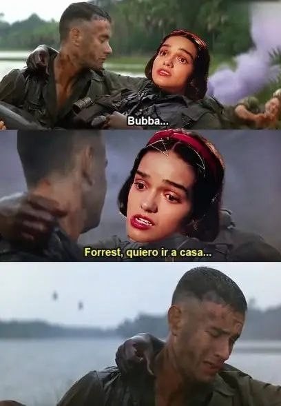 Bubba, quiero irme a casa - meme
