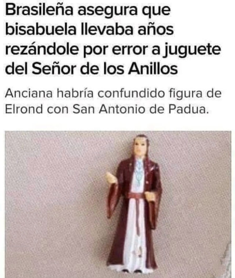 esa abuela brasileña que rezaba al elrond pensando que era san antonio memes