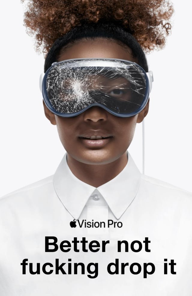 2024 Apple Vision Pro meme