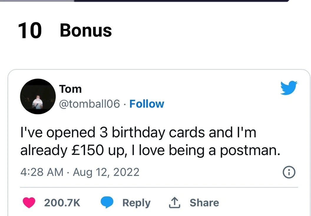 Happy birthday postman - meme