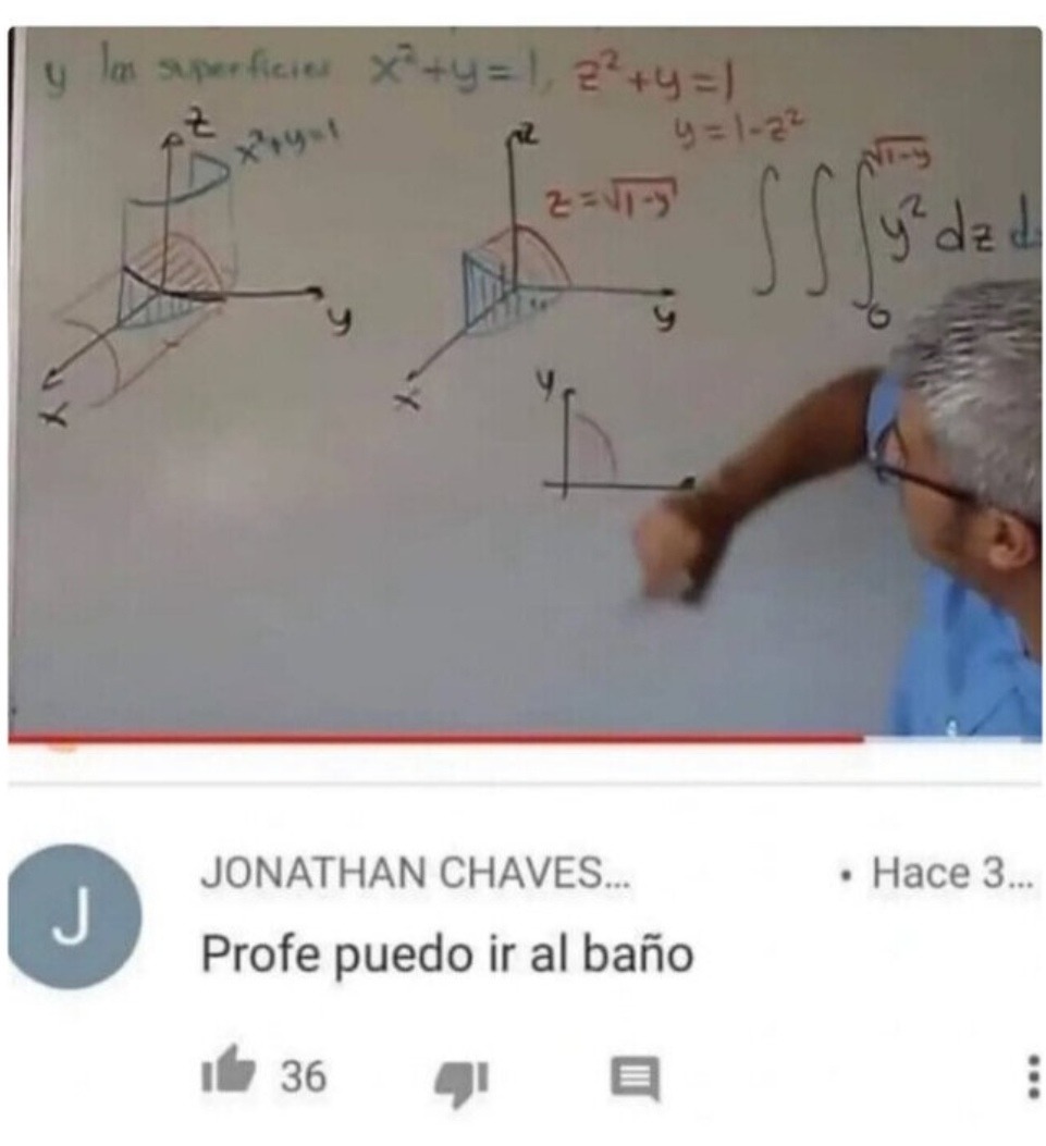 Profe puedo ir al baño? - meme