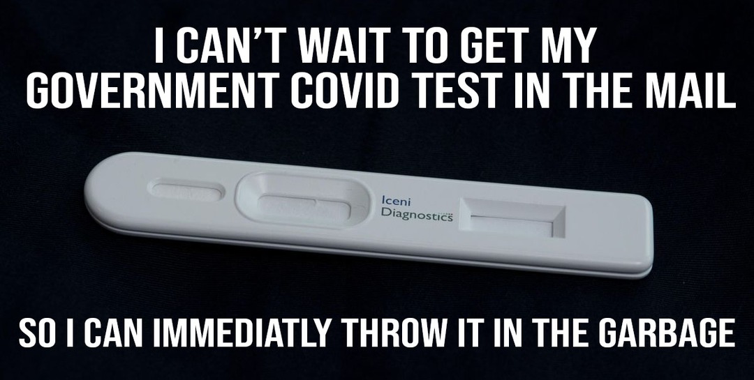 I can't wait to get my government covid test! - meme