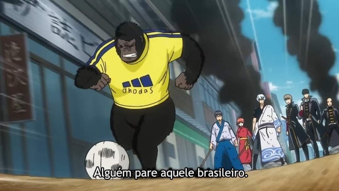 Gintama o anime mais assistido na Argentina - meme