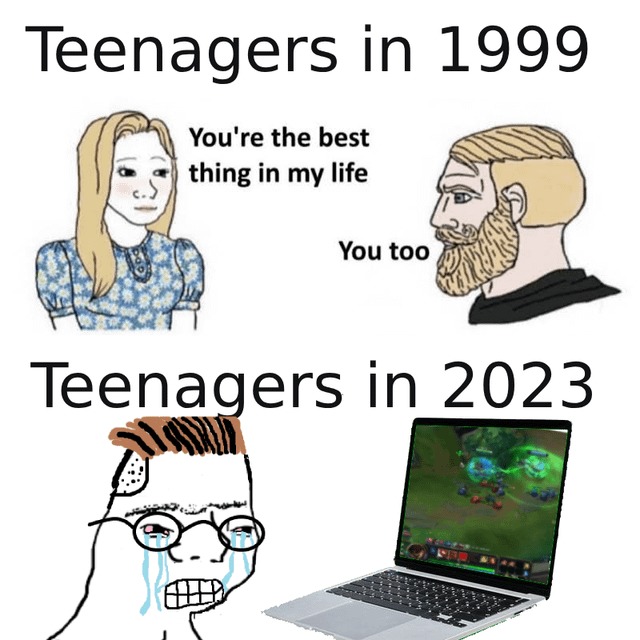 Teenagers in 2023 - meme