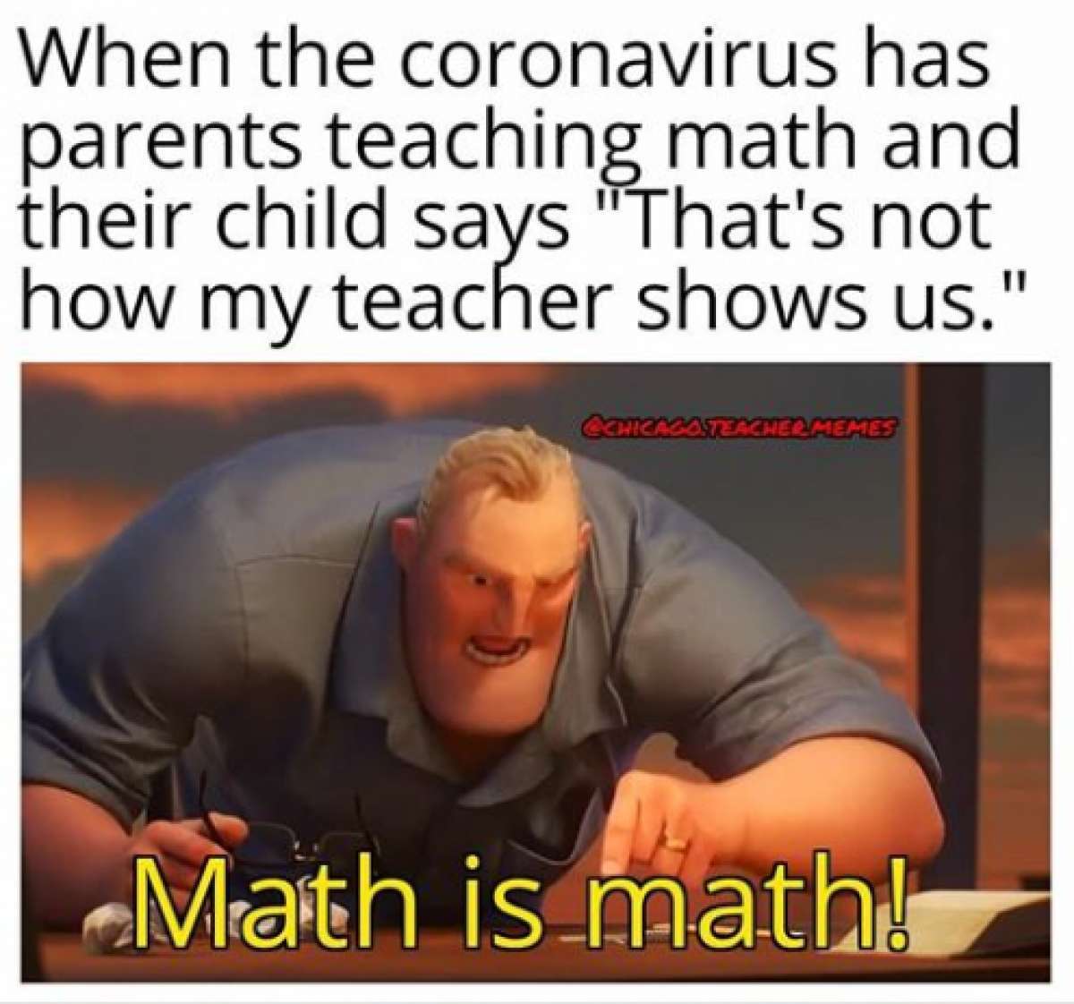 incredeble math - meme