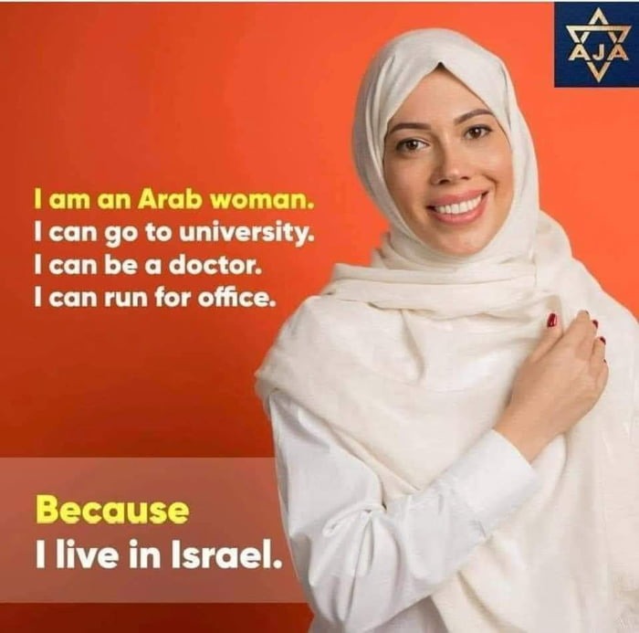 In some Arabic countries she could do that too, but probably not run for office - meme
