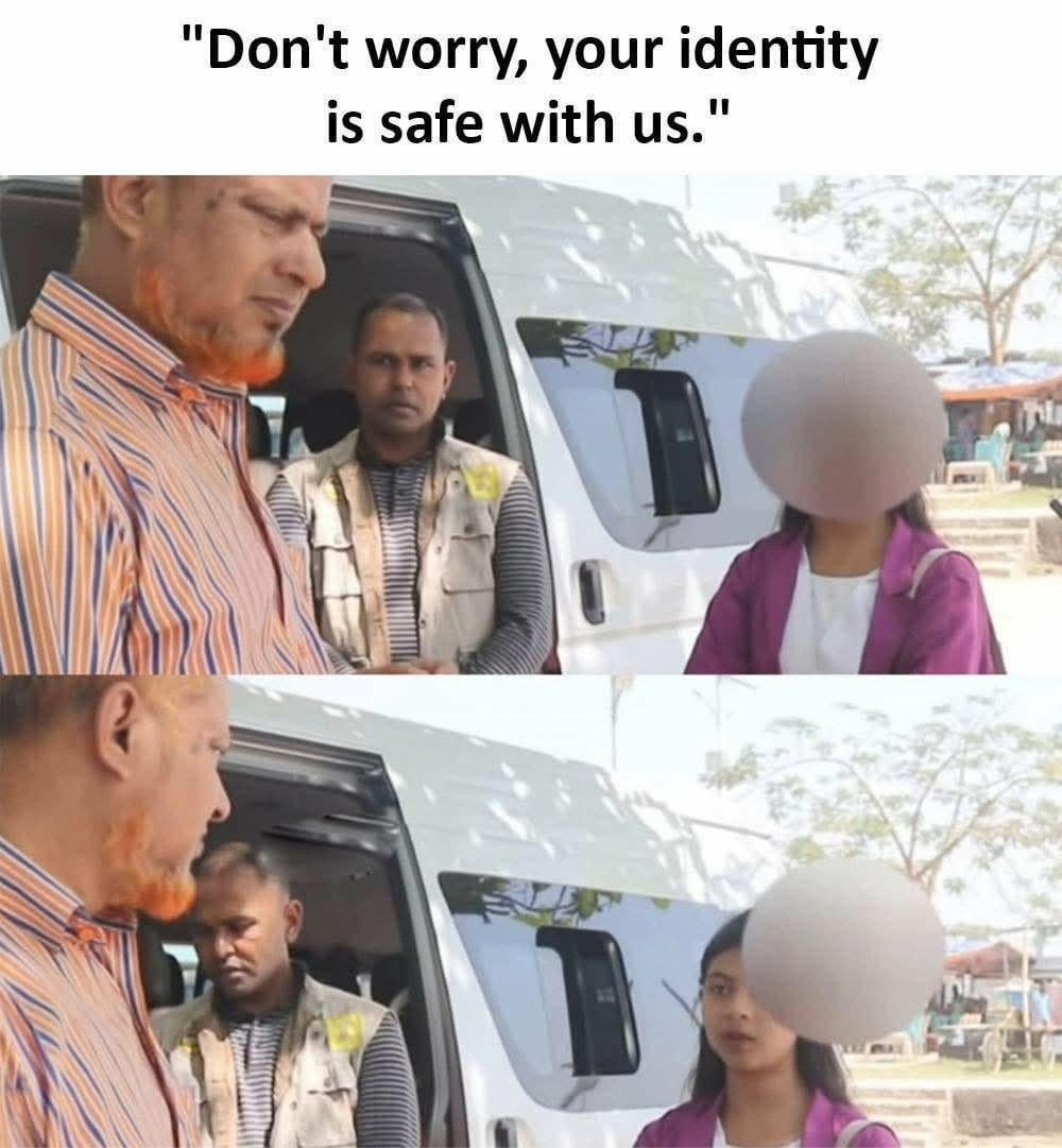 Don't worry, your identity is safe with us... unless you use the same password everywhere. - meme