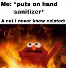 Hand sanitizer invents discoveries - meme