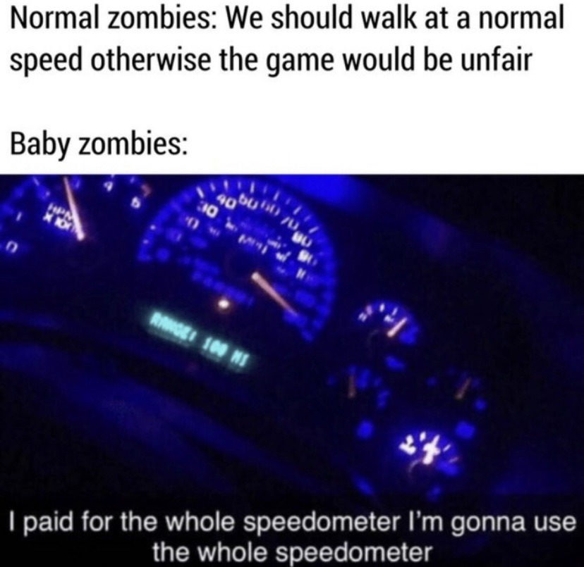 i paid for the whole speedometer - meme