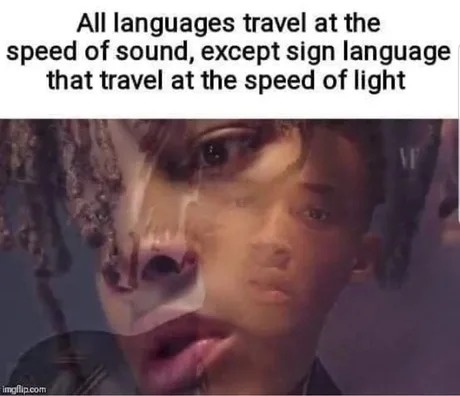Languages speed - meme