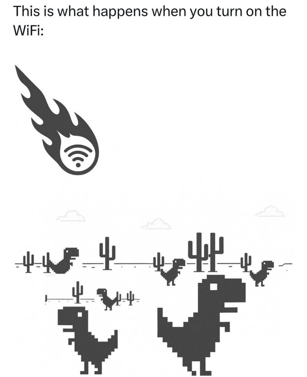 When you finally connect to WiFi - meme