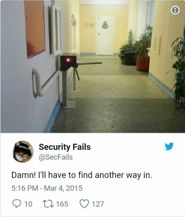 Security fail - meme