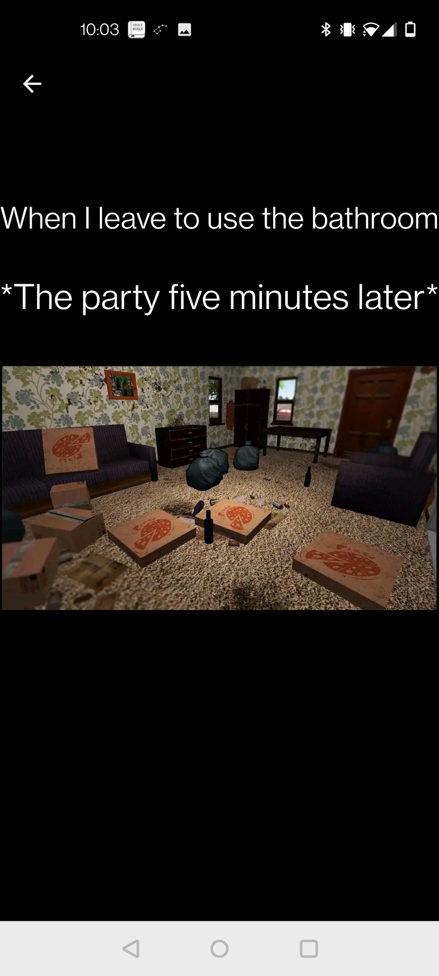 Parties be like - meme