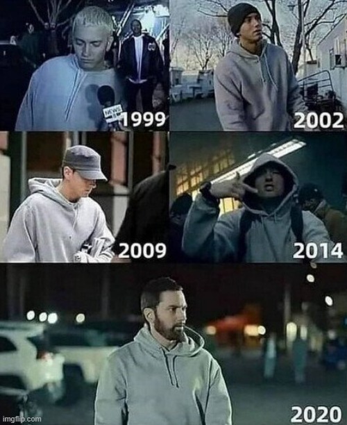 Esa sudadera de Eminem es increíble - meme
