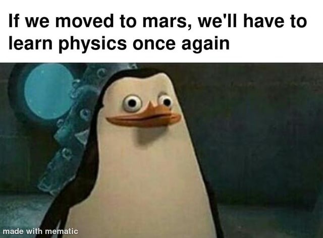 If we moved to Mars - meme