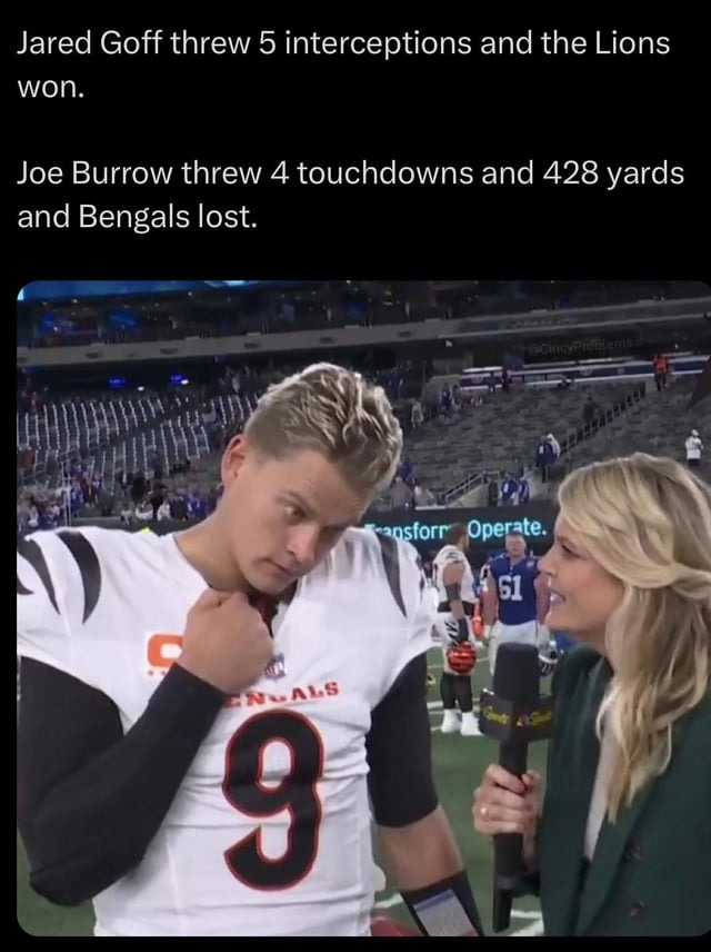 Joe Burrow Bengals meme