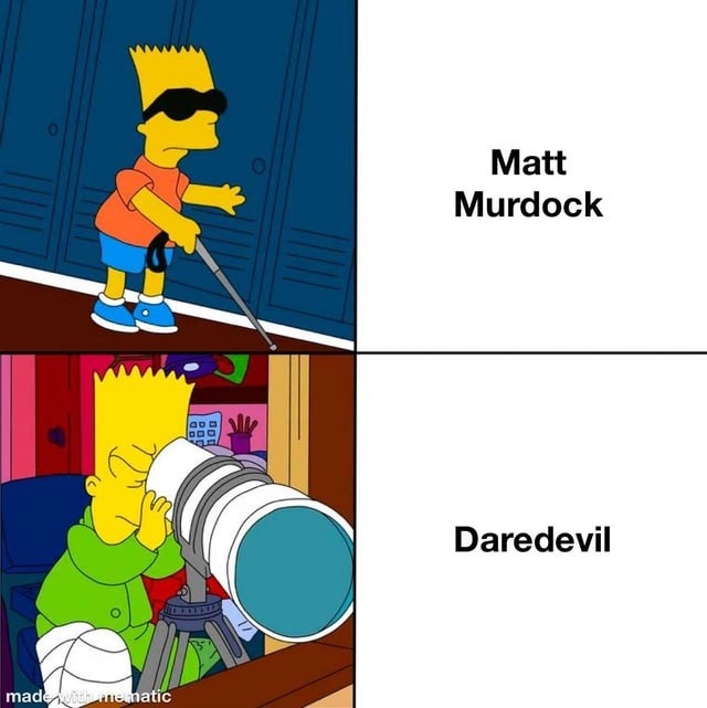 Matt Murdock sensing some BS - meme