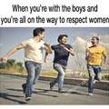 It has again been a long day respecting women