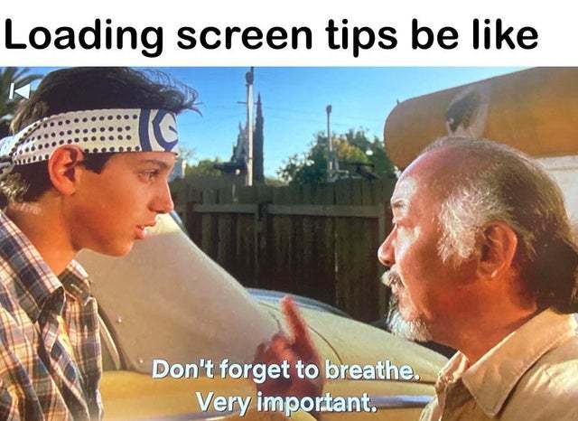 Loading screen tips be like - meme