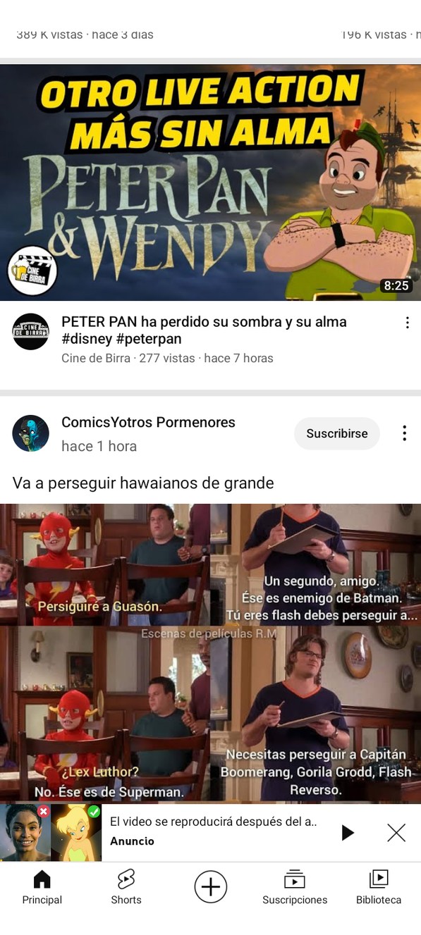 Sweet Pete en la miniatura de un vídeo de Peter pan y wendy - meme