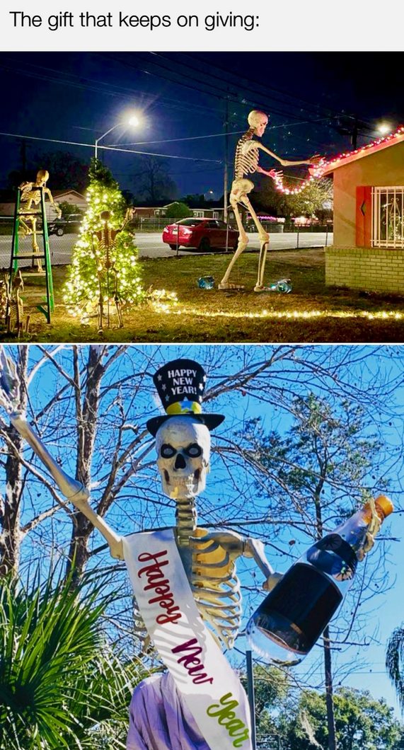 12 Foot Home Depot Skeleton - meme