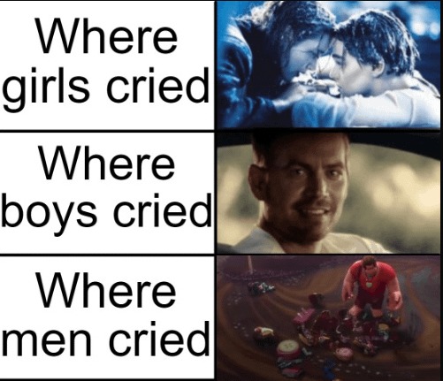 Where men cried - meme