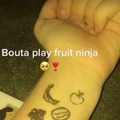 esta fuego el fruit ninja para la vida real