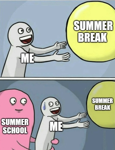 Summer school are the worst - meme