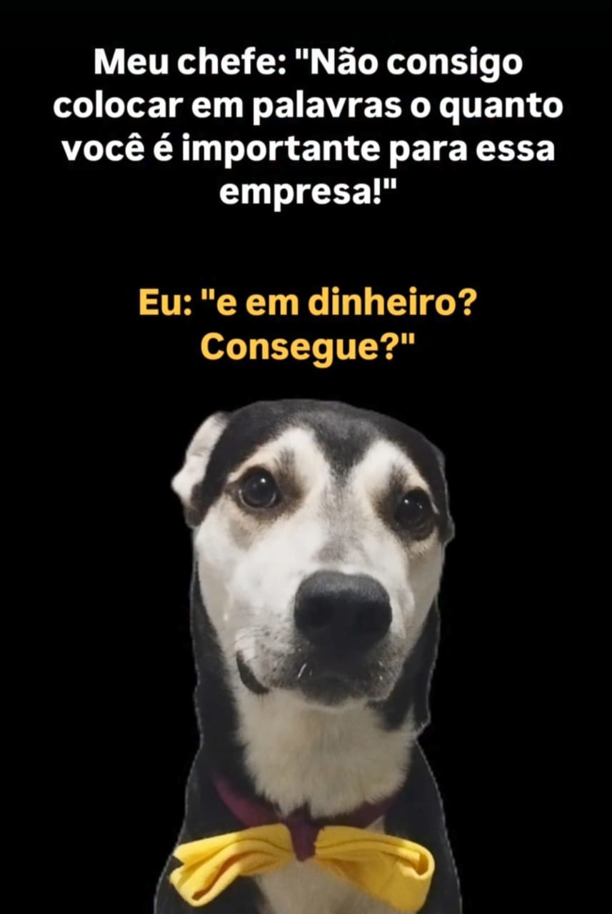 Um simples gesto diz mais que palvras - meme
