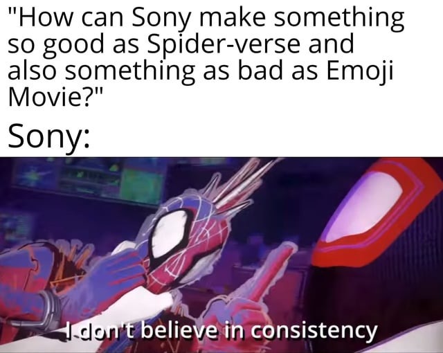 No consistency - meme