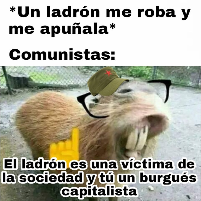 Comunistas justificando lo injustificable - meme