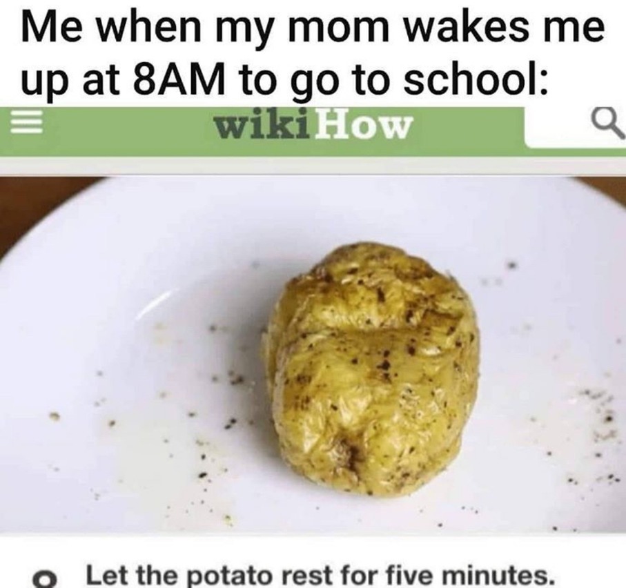 I am potato king - meme