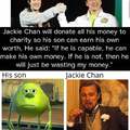 Jackie Chan will donate all his money to charity