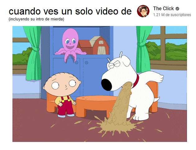 the click es mierda sobrevalorada por furros lgbt - meme