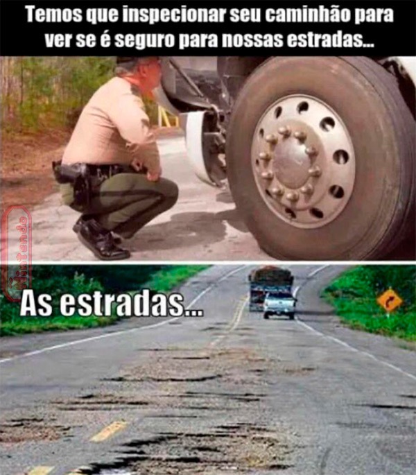 Estrada de Qualidade, Confia - meme