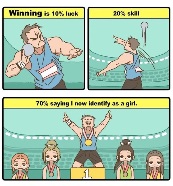 ﻿Winningis 10% luck 20% skill 70% saying now identify as a girl: