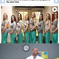 Enfermeras embarazadas a la vez