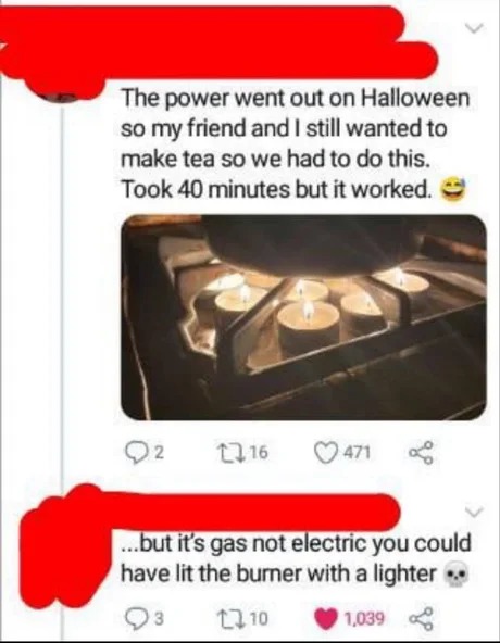 It's gas not electric lol - meme