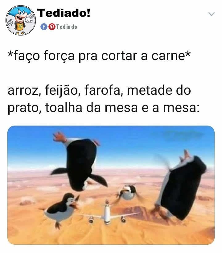 Só faltava voar a casa - meme