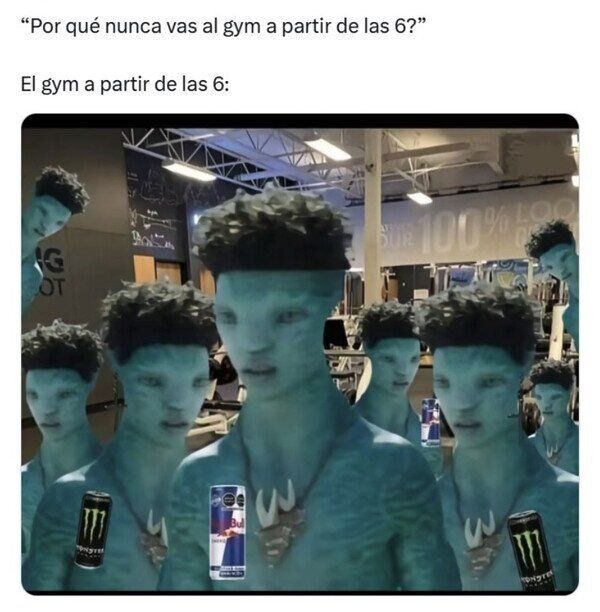 El gym a las 6 - meme