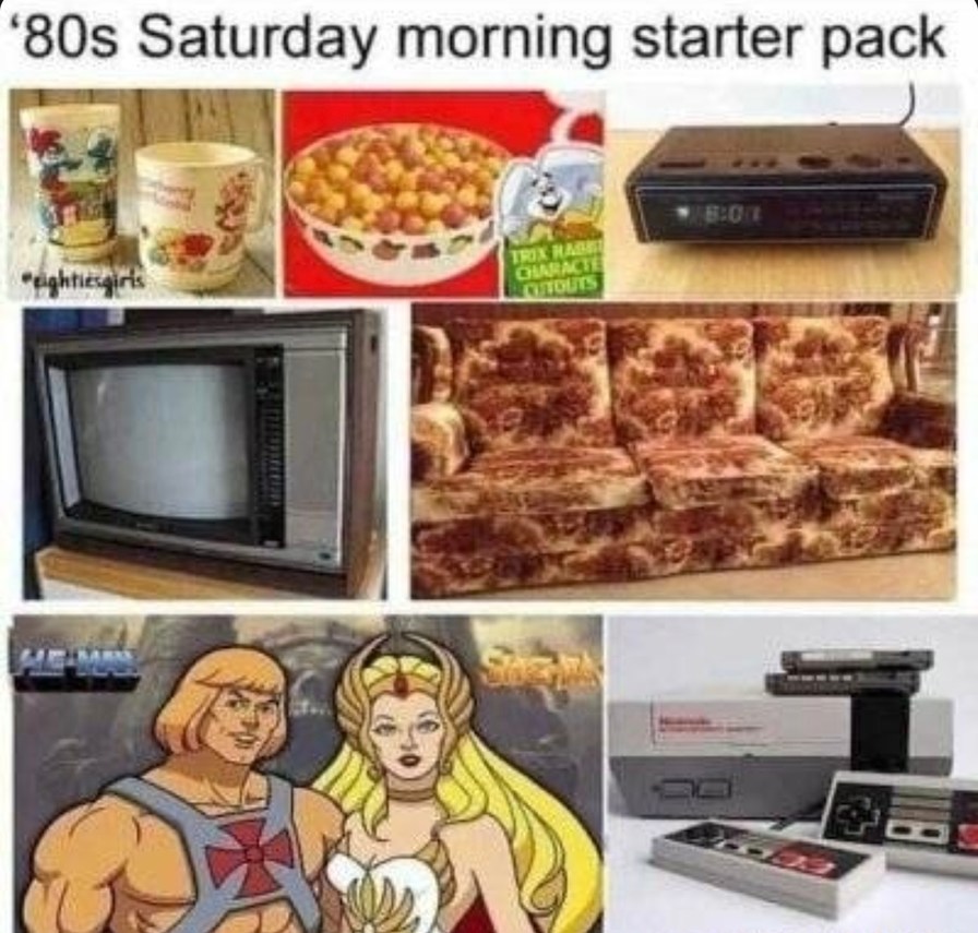 ﻿’8Os Saturday morning starter pack