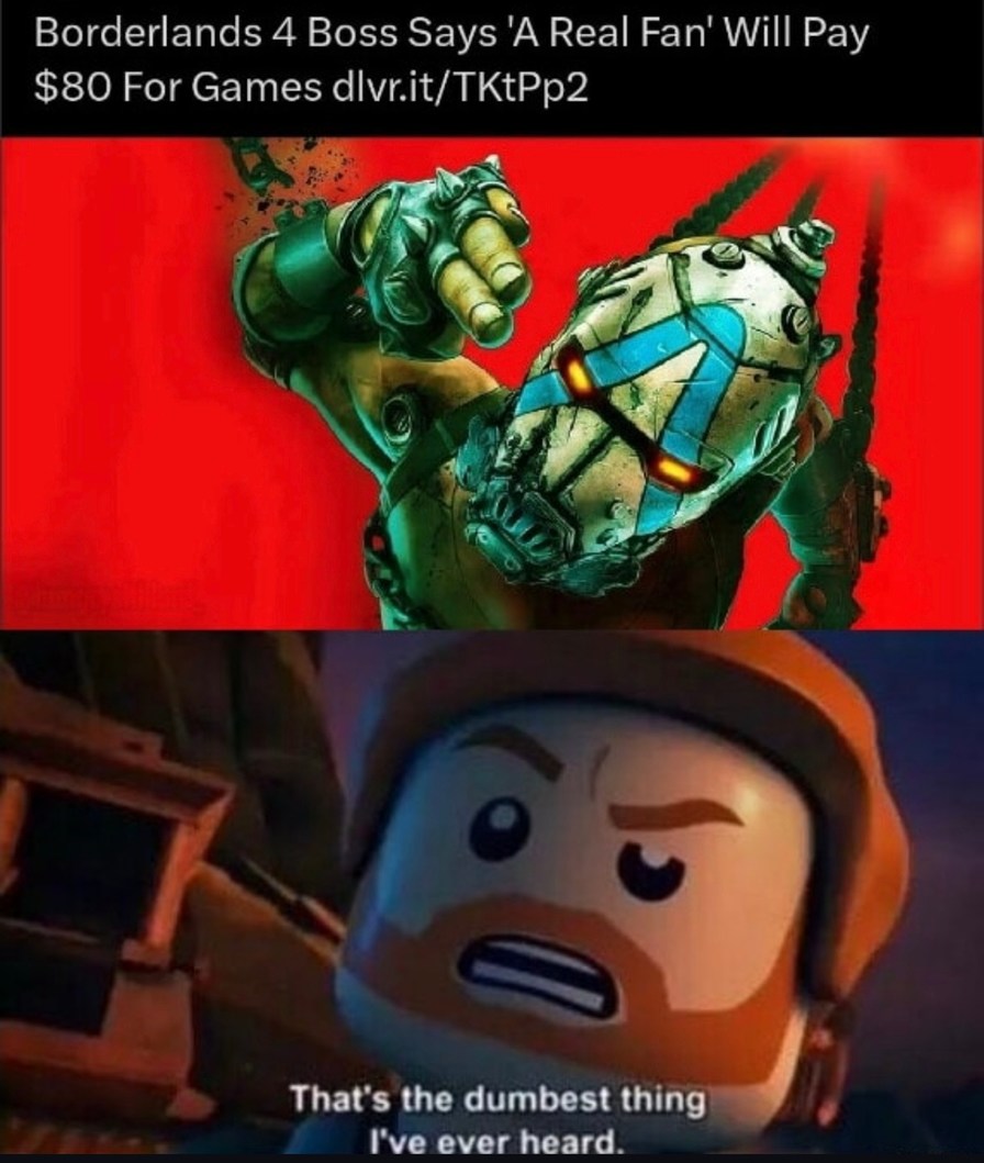 Borderlands 4 boss really charging $80 for that? - meme