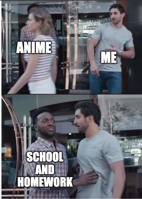 i hate school - meme