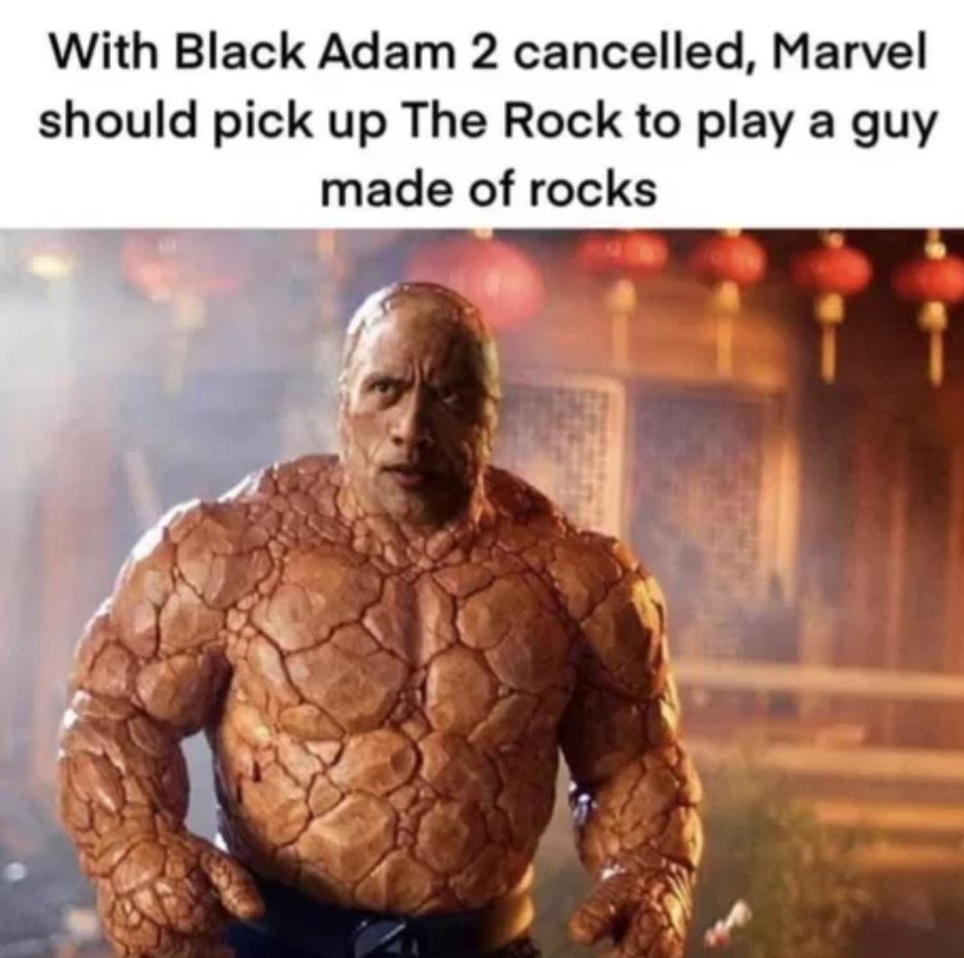 The Rock in the MCU - meme
