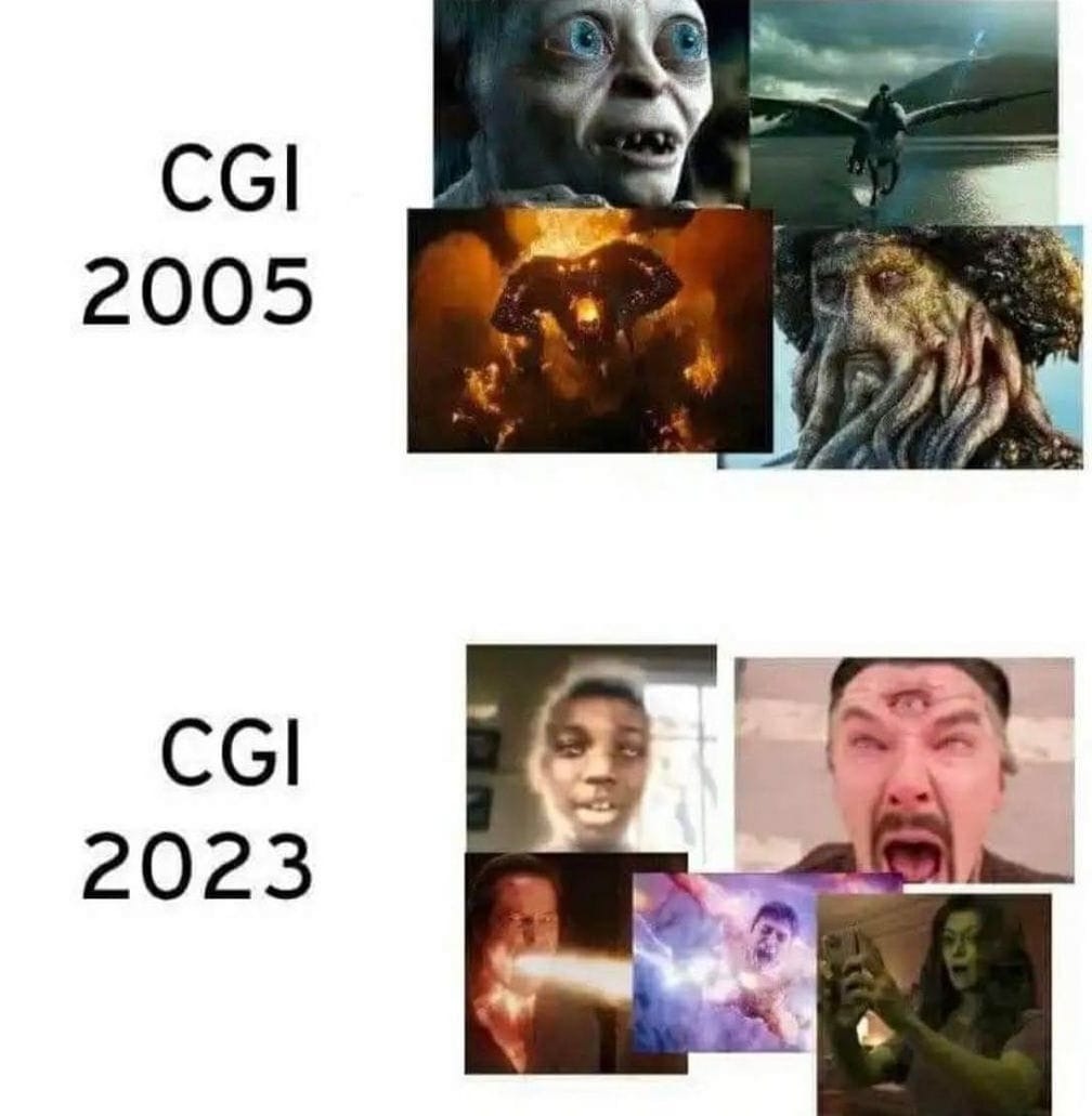 CGI 2005 vs CGI 2023 - meme